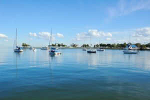 Boats off the Florida coast.