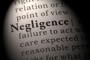 A dictionary entry for negligence