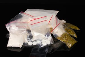 bags of illegal drugs