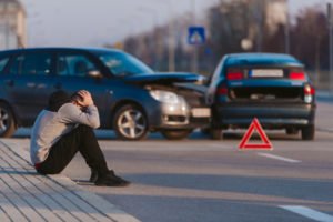 driver is traumatized after being in a crash