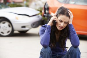 woman calls police to report accident