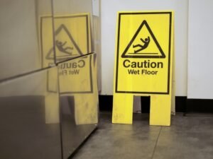 caution wet floor sign